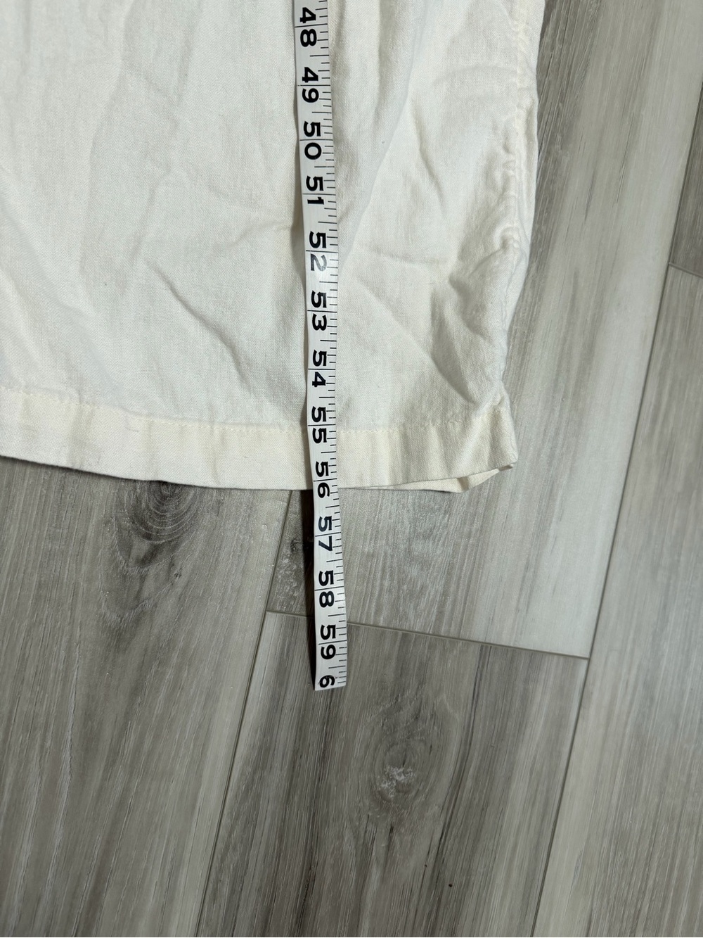 Old Navy Cream Wide-Leg Jumpsuit with Tie Straps SZ XL - Picture 6 of 11